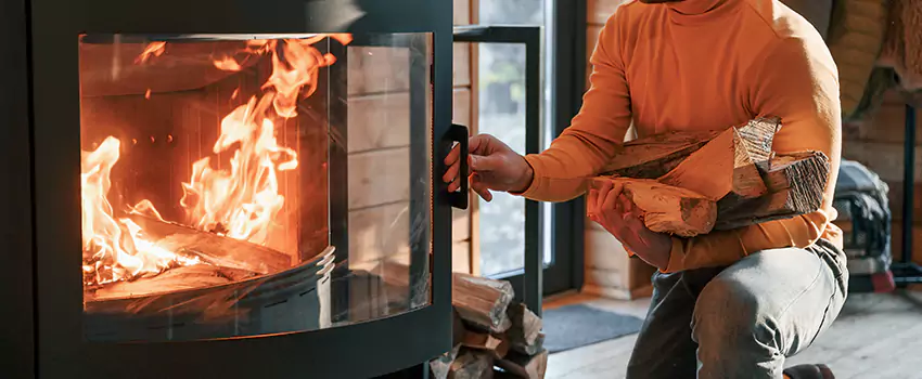 Residential Fireplace Ceramic Glass Installation in Saint-Boniface, QC