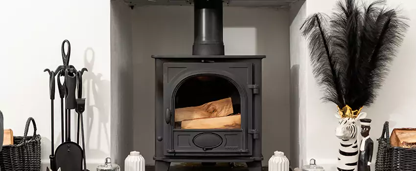Thelin Hearth Products Providence Pellet Insert Fireplace Installation in Sainte-Marguerite, QC
