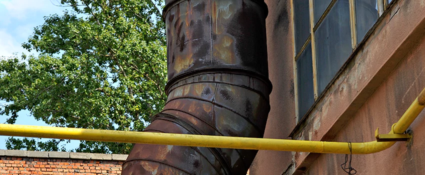 Lightning Protection Installation System for Industrial Chimneys in Sainte-Marguerite, Quebec